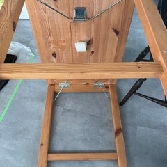 無印良品　パイン材テーブル・折りたたみ式の画像