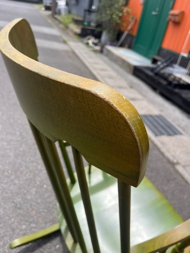 KASHIWA 柏木工 ロッキングチェア グリーン ヴィンテージ 家具 アンティーク レトロ 椅子