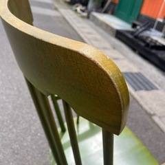 KASHIWA 柏木工 ロッキングチェア グリーン ヴィンテージ 家具 アンティーク レトロ 椅子の画像