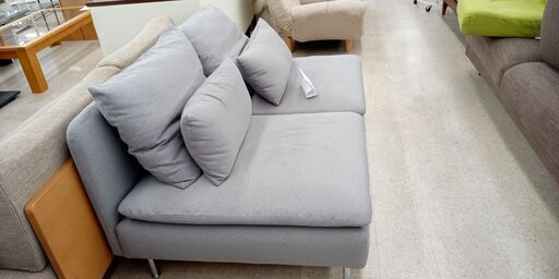 ★リユースのサカイ高崎店★TJ15053  2人掛けソファー グレー H×D×W クリーニング済み