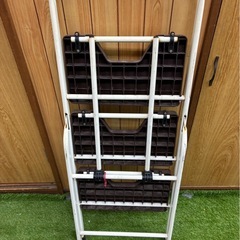 ニトリ　3段ステップ　踏み台　脚立　ブラウンの画像