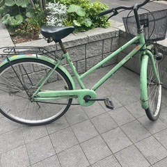 自転車　緑色　大人用 の画像