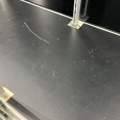 日本アルミ 5段 ガラスショーケース 陳列棚 LEDライト付 鍵付 棚板4枚 幅120cm×奥行45cm×高さ184cm ②の画像