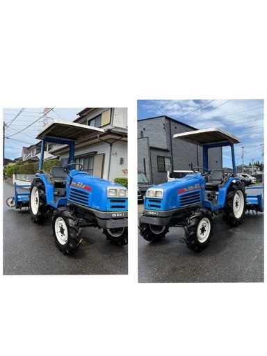 イセキ　ISEKI 乗用　トラクター　SIAL 23 TF23F 4WD メーター1360H　ANR150B U-DX 屋根付　機械　農業　貿易　輸出