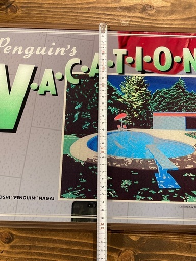 永井博 Valation パブミラー 80年代 80s 現状品 / レトロ ポストモダン シティポップ