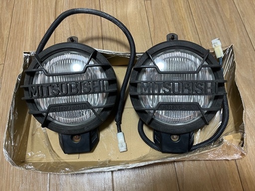MITSUBISHI 三菱 パジェロミニ 純正 フォグランプ ストーンガード 左右セット