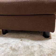 K2408-547 オットマン付 ３人掛けソファ 毛玉・汚れあり 中古 中古】シギヤマ家具 3人掛けソファ 本革 オットマン付き 買取しました
