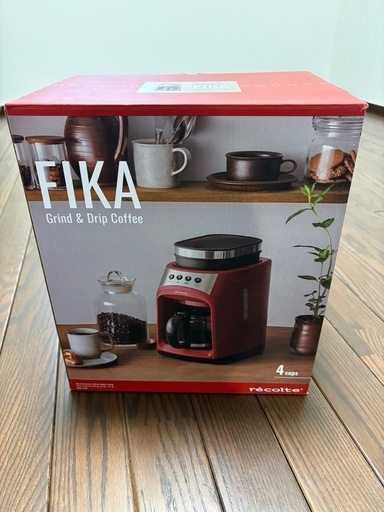 レコルト　グラインド＆ドリップコーヒーメーカー　レッド