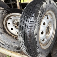 145/80R12 LT 4本　タイヤのみ　ブリヂストンの画像