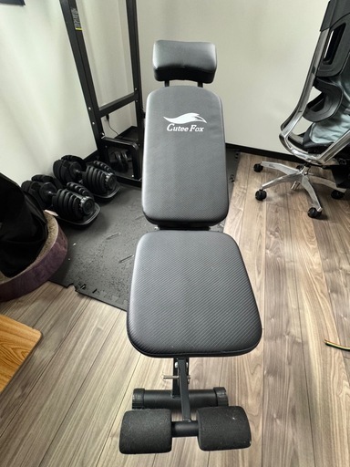 【セット売り・中古】可変式ダンベル40kg 黒＋トレーニングベンチ 10,000円｜鴻巣市内でお引取り希望