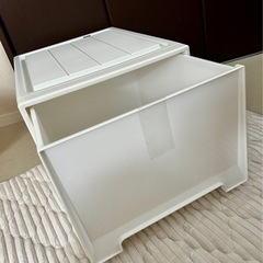 天馬フィッツ収納ケースＬ　【美品・ヒビ有り】の画像