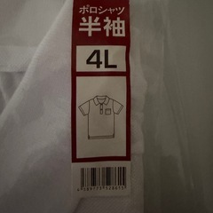 白色　半袖　ポロシャツ4L  　の画像