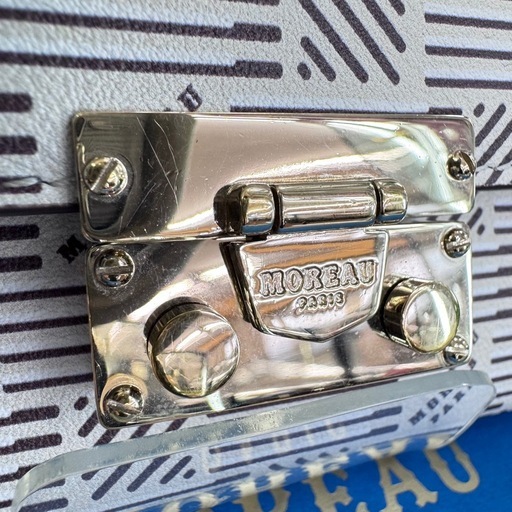 ☆ドリーム荒牧店☆MOREAU PARIS モローパリ チェーンウォレット ホワイト　 ☆ドリーム荒牧店☆MOREAU PARIS モローパリ チェーンウォレット