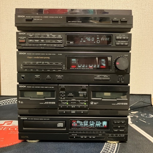昭和レトロバブル世代ステレオDENON D3535現状品、ジャンク品扱い部品取り
