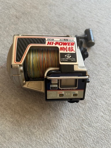 中古 RYOBI リョービ 電動リール  HI POWER ハイパワー 剛技 AD電動101