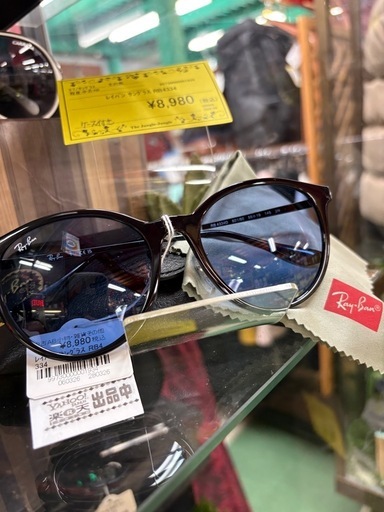 【ジャングルジャングル貝塚店】★ジモティ割引有★ Ray-Ban レイバン サングラス RB4334D 601/80 55 ケース クロス有 中古品 貝塚市 二色浜 ジャングルジャングル貝塚店】☆ジモティ割引有☆ Ray-Ban レイバン