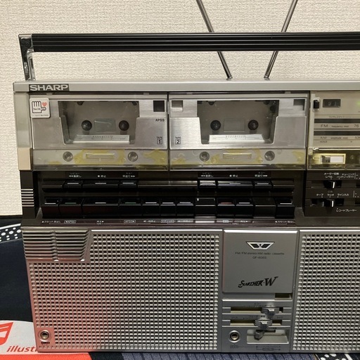 昭和レトロSHARP THE SEARCHERW GF-808S 現状品　ジャンク品扱い修理用、部品取りにお使い下さい　早いお取引の方を優先させて頂きます。宜しくお願い致します。