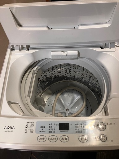 AQUA 洗濯機 4.5kg AQW-S45I(W) 一人暮らし向け 動作確認済み 福山近郊