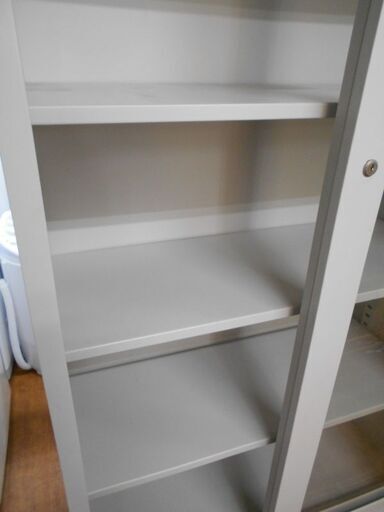 ♪オフィス家具 スチール書庫 キャビネット ガラス扉 札幌 引取限定♪