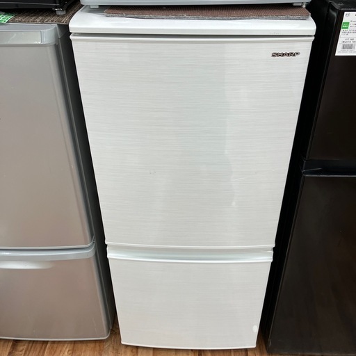 2ドア冷蔵庫 SHARP SJ-D14E-W  137L　2019年製