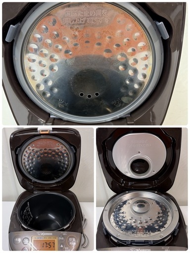 【?買取市場 6ヶ月保証】R098 ☀️ ZOJIRUSHI / 象印 IH炊飯ジャー 3合炊き 23年製 NP-GP05E9 ⭐ 動