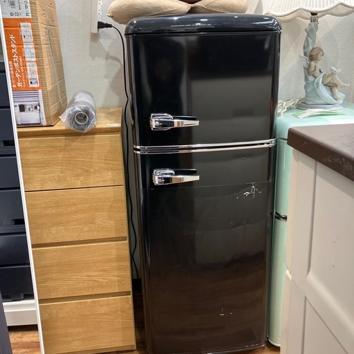2ドア冷蔵庫　オーヤマ PRR-122D-B 114L 2023年製