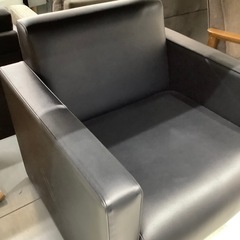 1人掛けソファーブラック【トレファク堺福田店】の画像