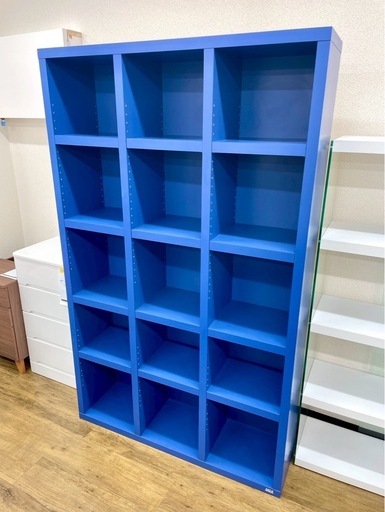 ブルー 本棚 シェルフ 収納棚 MOCO フナモコ（FUNAMOCO） IKEA