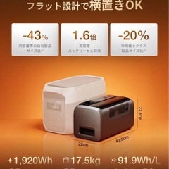 【新品未開封】 ECOFLOW エコフロー DELTA 3 2000 Air デルタ 3 ポータブル電源 キャンプ 1920whの画像