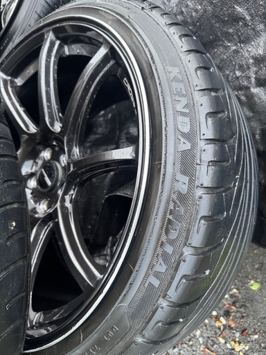 【18インチホイール】クロススピードRS9 ４本 9.5J＋45 5穴 pcd100  プリウス 、86、など