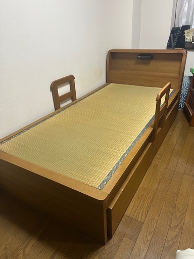 シングルベッド　ベッドフレーム　丸一家具　木製　畳　 介護　