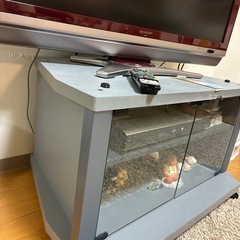 テレビ 40インチ　DVDデッキ　テレビ台　セットの画像
