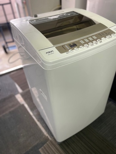 配送可能　保証付き AQUA アクア 簡易乾燥機能付き洗濯機（8.0kg） ホワイト AQW-V800C