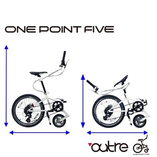 【新品未使用】ONE POINT FIVE 1.5輪車　箱有り　レッド