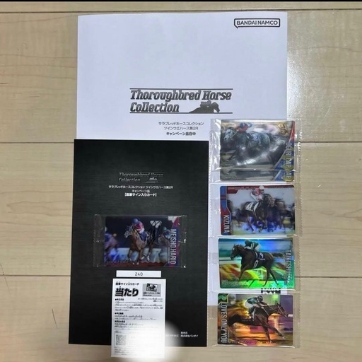 サラブレッドホースコレクション　メイショウハリオ浜中俊　直筆サイン