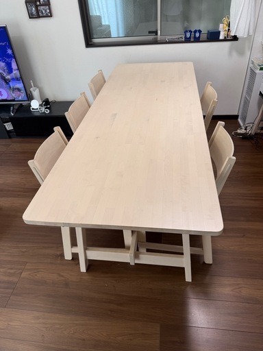 IKEA６人がけ大きめテーブル