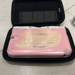 【値下げ不可】　Nintendo 3DS LL ピンク 本体 充電器　ケース・カバー付きの画像
