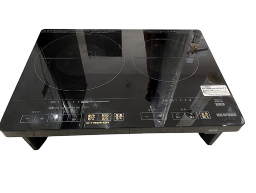 【⭐️全額返金保証⭐️】★アイリスオーヤマ IHクッキングヒーター IHC-WKG3S-B 2024年製