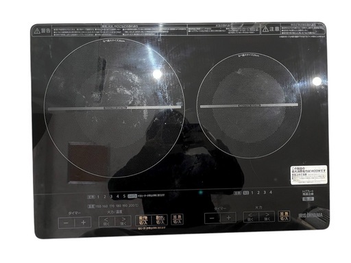 【⭐️全額返金保証⭐️】★アイリスオーヤマ IHクッキングヒーター IHC-WKG3S-B 2024年製