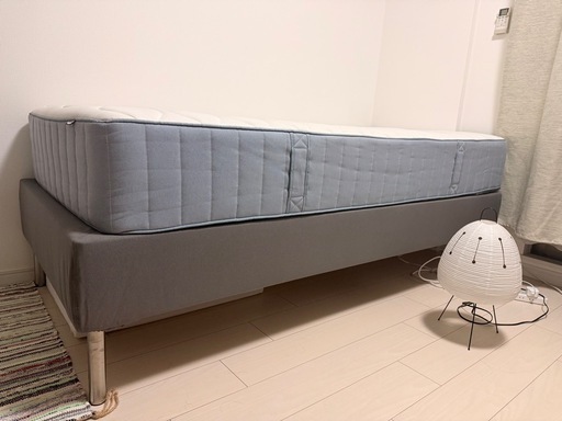 IKEA ベッドフレーム＋マットレスセット (バイオニック) 大町西公園の
