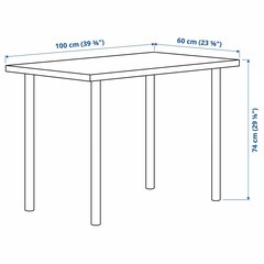 IKEAのスチールテーブル　組み立て式の画像