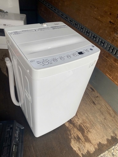 NO C41?福岡市内配送設置無料✨?全自動洗濯機 ホワイト BW-45A-W [洗濯4.5kg /乾燥機能無 /上開き] 2024年