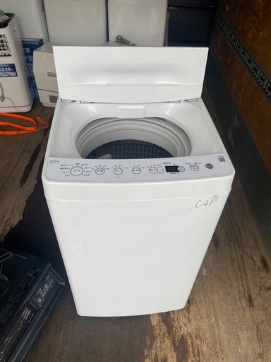 NO C41?福岡市内配送設置無料✨?全自動洗濯機 ホワイト BW-45A-W [洗濯4.5kg /乾燥機能無 /上開き] 2024年