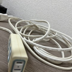 延長コード　約5m パナソニック製➕ 3口変換プラグ2個(1つはパナソニック製)の画像