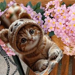 新品
子猫デザイン 手帳型の画像