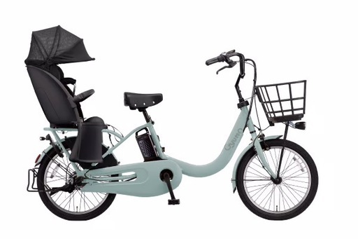 マットエアクラフトグレー【艶消し】電動アシスト自転車 チャイルドシート付き