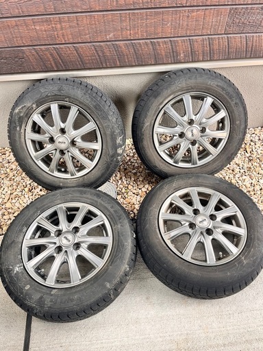 軽自動車用 スタッドレスタイヤ アルミホイール付き 145/80R13 4本 