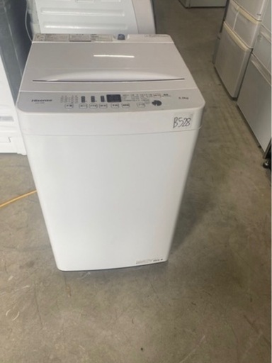 NO B528?福岡市内配送設置無料✨?全自動洗濯機 ホワイト HW-T55D [洗濯5.5kg /乾燥機能無 /上開き] 2020年