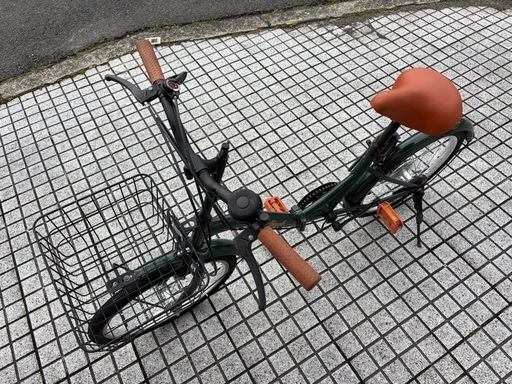 【折りたたみ自転車】20インチ、外装6段変速　前カゴ、泥除け付❗️使用少ない❗️美品❗️若林自転車　膳所店　SALE中❗️