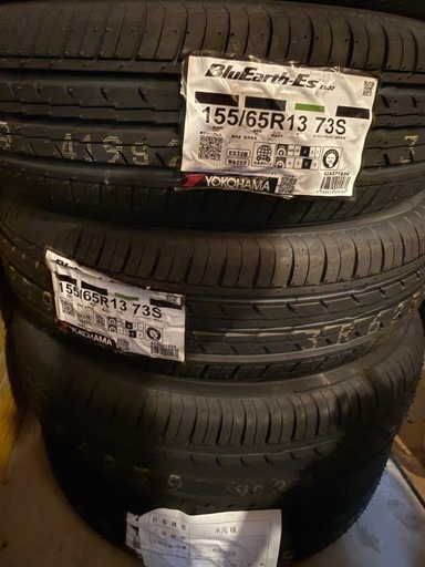 【新品】ヨコハマタイヤ　ブルーアースES32 155/65R13 4本セット